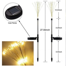 Load image into Gallery viewer, 1PC Solar LED Fireworks Lamp Grass Globe Dandelion Flash String Fairy lights For Outdoor Garden Lawn