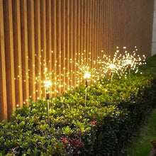 Load image into Gallery viewer, 1PC Solar LED Fireworks Lamp Grass Globe Dandelion Flash String Fairy lights For Outdoor Garden Lawn