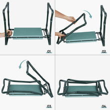 Load image into Gallery viewer, Foldable Garden Kneeler Seat and Tool Pouch
