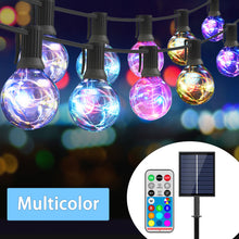 Load image into Gallery viewer, Solar Globe String Lights RGB 8 Modes