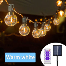 Load image into Gallery viewer, Solar Globe String Lights RGB 8 Modes