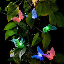 Load image into Gallery viewer, Solar Powered Butterfly String Lights