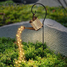 Load image into Gallery viewer, Solar Watering Can with Fairy Lite Sprinkles