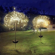 Load image into Gallery viewer, 1PC Solar LED Fireworks Lamp Grass Globe Dandelion Flash String Fairy lights For Outdoor Garden Lawn