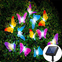 Load image into Gallery viewer, Solar Powered Butterfly String Lights