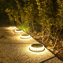 Load image into Gallery viewer, 4Pcs LED Solar Pathway Disc Lights