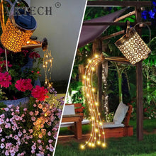 Load image into Gallery viewer, Solar Watering Can with Fairy Lite Sprinkles