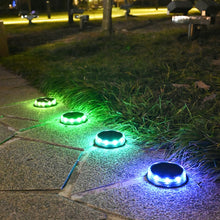 Load image into Gallery viewer, 4Pcs LED Solar Pathway Disc Lights
