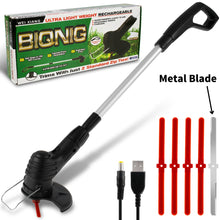 Load image into Gallery viewer, Electric Grass Trimmer Cordless Weed Eater Weed Wacker Waterproof Grass Cutter Machine Electric Lawn Trimmer Garden Tools - gardenstarshop