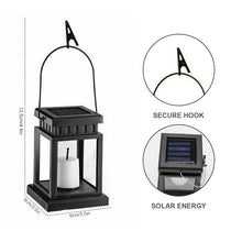 Load image into Gallery viewer, Solar LED Light Hanging Lantern Candle Lamp