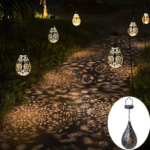 Load image into Gallery viewer, Retro LED Solar Hanging Landscape Lamp Outdoor Waterproof