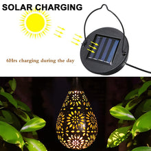 Load image into Gallery viewer, Retro LED Solar Hanging Landscape Lamp Outdoor Waterproof
