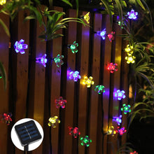 Load image into Gallery viewer, Flower Garland Solar String Lights, 7M, 50 LED, 8 Mode