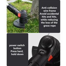 Load image into Gallery viewer, Electric Grass Trimmer Cordless Weed Eater Weed Wacker Waterproof Grass Cutter Machine Electric Lawn Trimmer Garden Tools - gardenstarshop