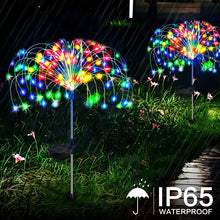 Load image into Gallery viewer, Solar LED Fairy Lights: Lantern, Tree, Fan, Fireworks, Flower Outdoor Waterproof