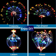 Load image into Gallery viewer, Solar LED Fairy Lights: Lantern, Tree, Fan, Fireworks, Flower Outdoor Waterproof