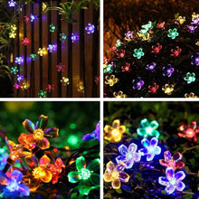 Load image into Gallery viewer, Flower Garland Solar String Lights, 7M, 50 LED, 8 Mode