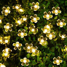 Load image into Gallery viewer, Flower Garland Solar String Lights, 7M, 50 LED, 8 Mode
