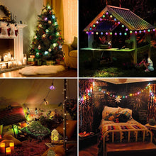 Load image into Gallery viewer, Solar Globe String Lights RGB 8 Modes