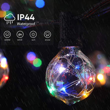 Load image into Gallery viewer, Solar Globe String Lights RGB 8 Modes