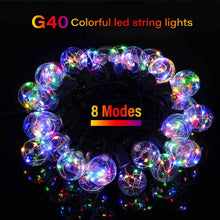Load image into Gallery viewer, Solar Globe String Lights RGB 8 Modes