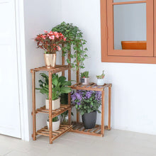 Load image into Gallery viewer, Plant Corner Stand, 6 Tier
