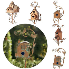 Load image into Gallery viewer, Small Metal Hummingbird House
