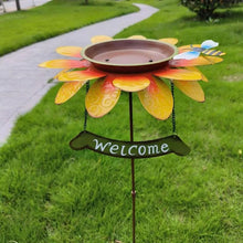 Load image into Gallery viewer, Sunflower Bird Bath and Feeder
