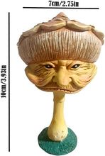 Load image into Gallery viewer, Funny Human Face Mushroom Statue
