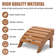 Load image into Gallery viewer, Adirondack Chair Footstool Foldable Coffee Table Outdoor Furniture - gardenstarshop
