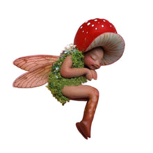 Load image into Gallery viewer, Handicraft Sleeping Baby Mushroom Fairy Ornaments - gardenstarshop
