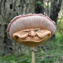 Load image into Gallery viewer, Funny Human Face Mushroom Statue
