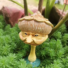 Load image into Gallery viewer, Funny Human Face Mushroom Statue
