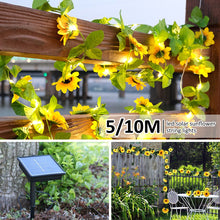 Load image into Gallery viewer, Sunflower LED Solar String Lights Waterproof
