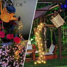 Load image into Gallery viewer, Solar Watering Can with Fairy Lite Sprinkles
