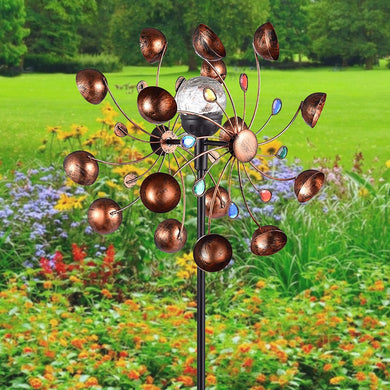 Solar Wind Spinner Solar light LED Outdoor Garden Lawn Decor - gardenstarshop