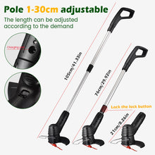 Load image into Gallery viewer, Electric Grass Trimmer Cordless Weed Eater Weed Wacker Waterproof Grass Cutter Machine Electric Lawn Trimmer Garden Tools - gardenstarshop
