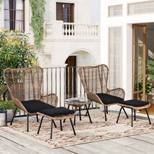 Load image into Gallery viewer, Outdoor Patio 5-Piece Wicker Set - gardenstarshop
