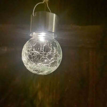 Load image into Gallery viewer, Tree Gnome with Solar Crack Bulb Lamp
