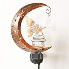 Load image into Gallery viewer, Fairy Maiden LED Solar Iron Lamp
