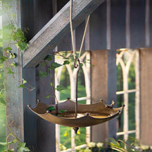 Load image into Gallery viewer, Umbrella Shaped Hanging Bird Bath
