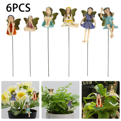 6pcs Miniature Fairy Figurines Garden Decor Home Decor - gardenstarshop